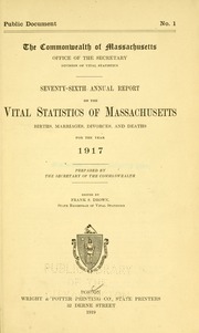 Cover of edition annualreportvita1917mass