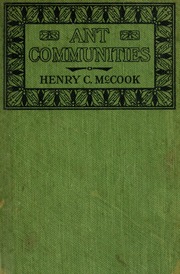 Cover of edition antcommunitiesho00mcco