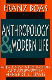 Cover of edition anthropologymode0000boas