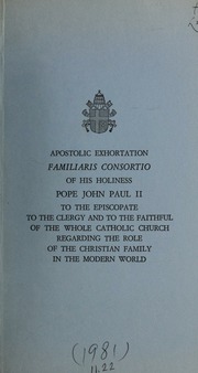 Cover of edition apostolicexhorta00cath