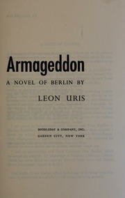 Cover of edition armageddonnovelo00uris