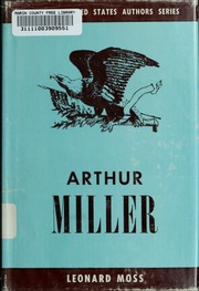 Cover of edition arthurmiller00moss