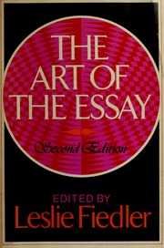 Cover of edition artofessay00fied