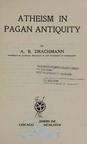 Cover of edition atheisminpaganan0000drac