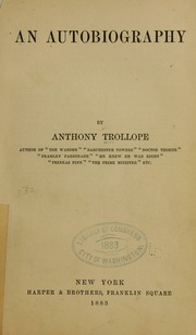 Cover of edition autobiography00trol