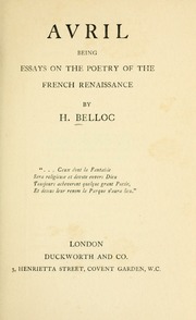 Cover of edition avrilbeingessays00bell