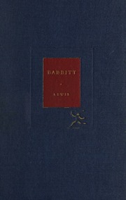 Cover of edition babbitt00lewi_4