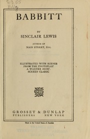 Cover of edition babbitt1922lewi