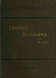 Cover of edition bacchante00euri