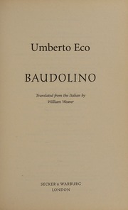 Cover of edition baudolino0000ecou