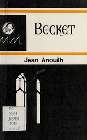 Cover of edition becket0000anou