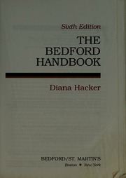 Cover of edition bedfordhandbook00hack