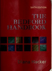 Cover of edition bedfordhandbook00hack_0