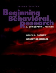 Cover of edition beginningbehavio00rosn