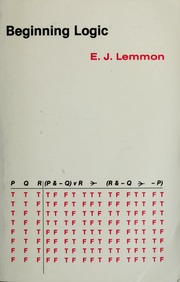Cover of edition beginninglogic00lemm