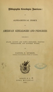 Cover of edition bibliographiag00durr