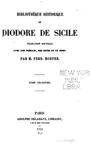 Cover of edition bibliothquehist03diodgoog