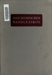 Cover of edition biochemischeshan01abdeuoft