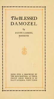 Cover of edition blesseddamozel00ross