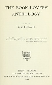Cover of edition bookloversanthol00leon