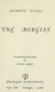 Cover of edition borgiasfuse00fuse
