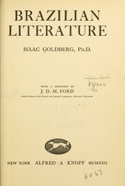 Cover of edition brazilianliterat1922gold