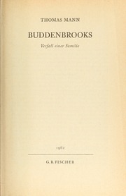 Cover of edition buddenbrooksverf1922mann