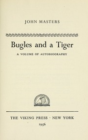 Cover of edition buglesandtigervo00mast