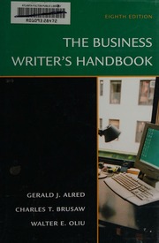 Cover of edition businesswritersh0000alre_08ed