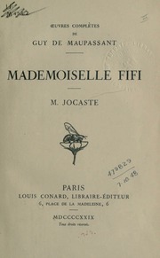 Cover of edition c2mademoisellefif00maup