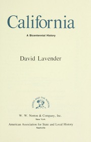 Cover of edition californiabicent00lave