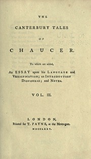 Cover of edition canterburytaleso03chaurich