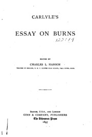 Cover of edition carlylesessayon00carlgoog