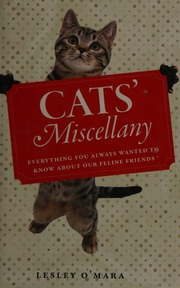 Cover of edition catsmiscellany0000omar