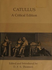 Cover of edition catulluscritical0000thom