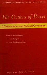 Cover of edition centersofpower3c0000west