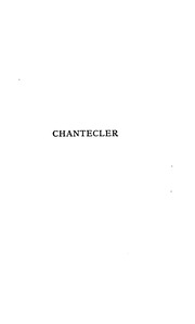 Cover of edition chanteclerplayi00rostgoog