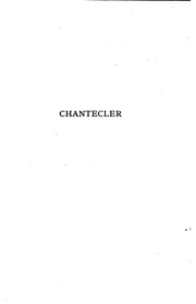 Cover of edition chanteclerplayi01rostgoog