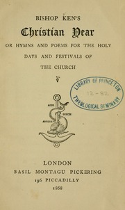 Cover of edition christianyearorh00kent