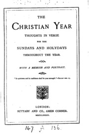 Cover of edition christianyearth12keblgoog