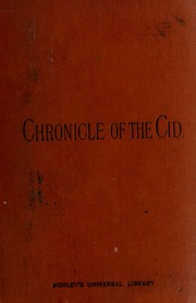 Cover of edition chronicleofcidfr00sout