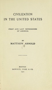 Cover of: Civilization in the United States