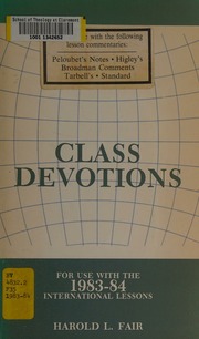 Cover of edition classdevotionsfo0000fair_r5g7