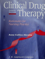 Cover of edition clinicaldrugther00abra_0