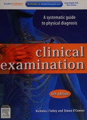 Cover of edition clinicalexaminat0000tall_t3u6