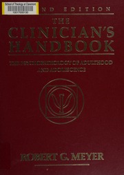 Cover of edition clinicianshandbo0000meye_p0v0