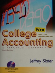 Cover of edition collegeaccountin0000slat_r2n5
