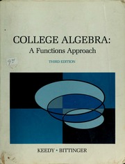 Cover of edition collegealgebrafu00keed
