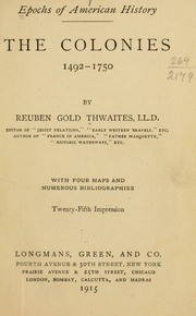 Cover of edition colonies1492175000thwa