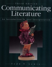 Cover of edition communicatinglit0000lewi_f5v1